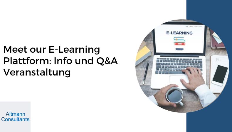 Meet our E-Learning Plattform- Info und Q&A Veranstaltung