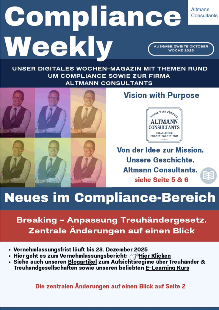 Compliance Weekly 2. Oktoberwoche 2025